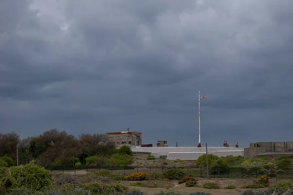 Languard Fort Der Küste Bei Felixstowe Suffolk Großbritannien — Stockfoto