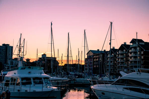 Temprano Mañana Sobre Muelle Húmedo Ipswich Reino Unido — Foto de Stock