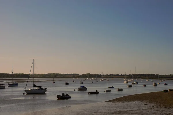 Tôt Matin Sur Rivière Deben Dans Suffolk Royaume Uni — Photo