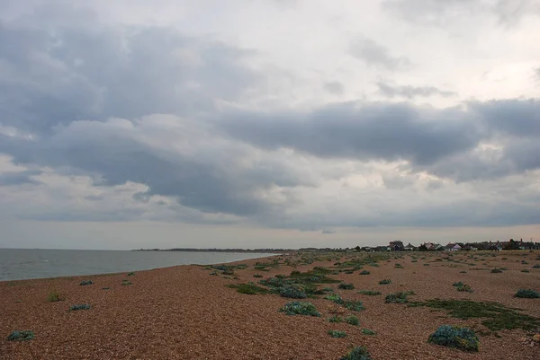 英国萨福克海岸上孤立的Shingle街小村子 — 图库照片