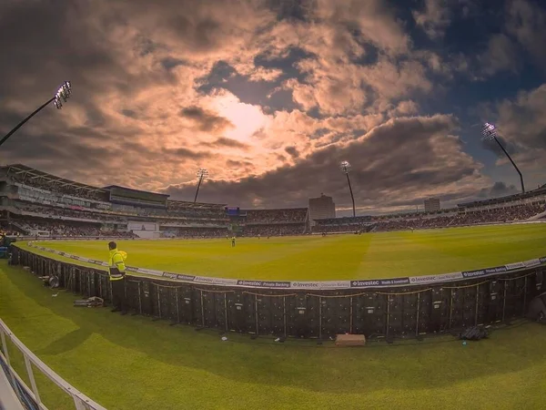 Tramonto Edgbaston Durante Una Partita Cricket Birmingham Regno Unito — Foto Stock