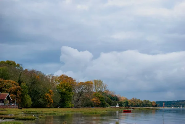 Sul Bordo Del Fiume Orwell Pin Mill Suffolk Regno Unito — Foto Stock