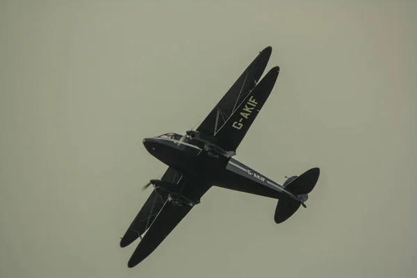 Samolot Krótkodystansowy Havilland Dragon Rapide Lat Tych — Zdjęcie stockowe