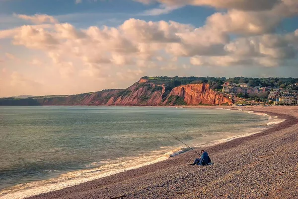 Coast Budleigh Salterton Devon — Stock Photo, Image