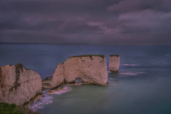 Old Harry Rocks Located Handfast Point Jurassic Coast Unesco World — Stock Photo, Image