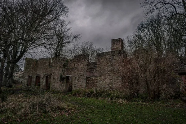 Opuštěné Budovy Vesnici Duchů Tyneham Dorsetu Velká Británie — Stock fotografie