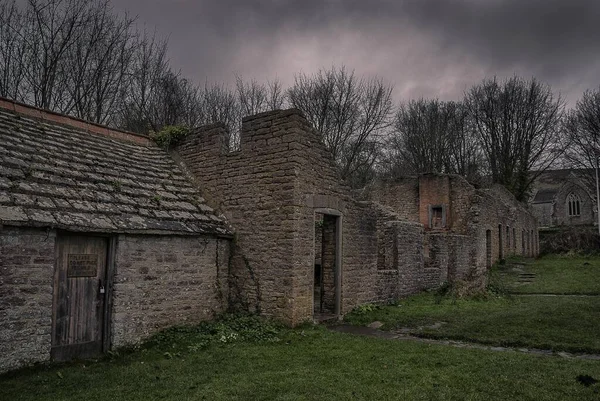 Edificios Abandonados Pueblo Fantasma Tyneham Dorset Reino Unido — Foto de Stock