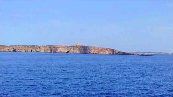 Скалистое Побережье Мальты — стоковое видео