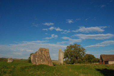 İngiltere, Wiltshire 'daki Avebury Taş Çemberi' nin bir parçası.