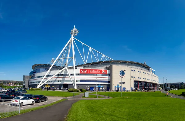 Estádio Universidade Bolton Frente Partida League One Entre Bolton Wanderers — Fotografia de Stock