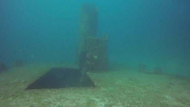 Épave Canonnière Isla Mujeres Près Cancun Mexique — Video