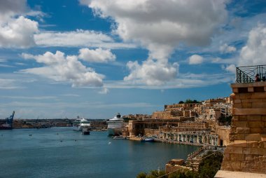 Malta Valletta Limanı Görünümü