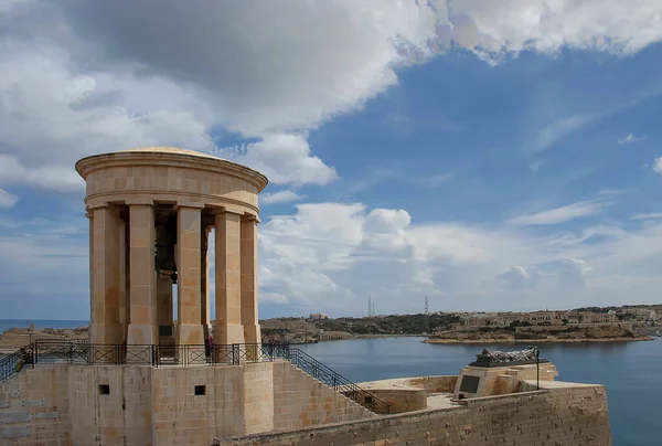 War Siege Memorial Overlooking Valletta Harbour Malta — Stock fotografie