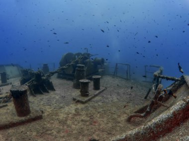 Malta açıklarındaki Um El Faroud enkazı.