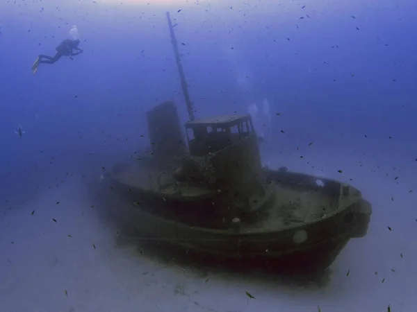 Wreck Tugboat Rozi Malta — Stock Photo, Image