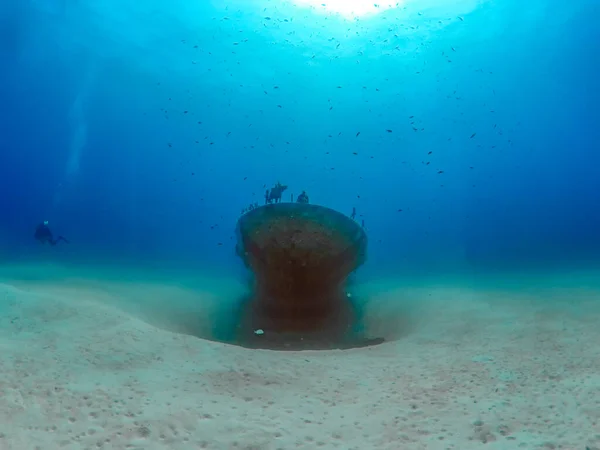 Naufragio Del Barco Patrulla P31 Comino Malta — Foto de Stock