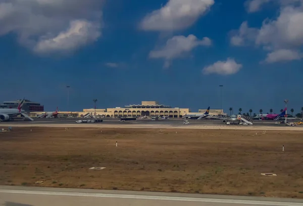 Malta International Airport Locatie Van Voormalige Militaire Basis Van Raf — Stockfoto