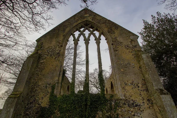 Les Ruines Église Sainte Marie Xiiie Siècle Tivetshall Norfolk Royaume — Photo