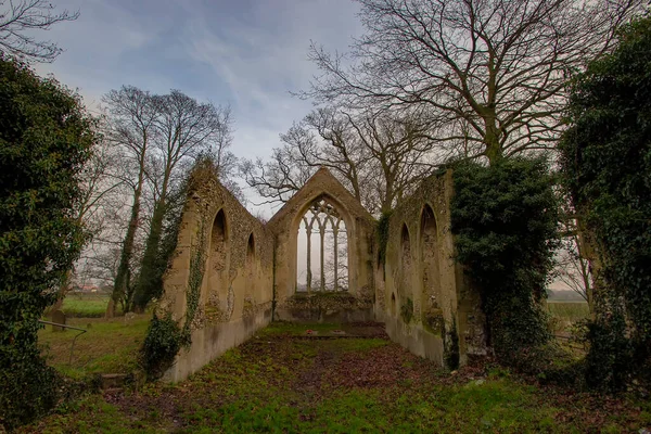 Ruinerna 13Th Century Marys Church Tivetshall Norfolk Storbritannien — Stockfoto