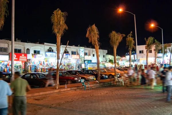Oude Stad Van Sharm Sheikh Egypte Nachts — Stockfoto