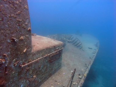 Eilat, İsrail 'deki Satil devriye botunun enkazı. 
