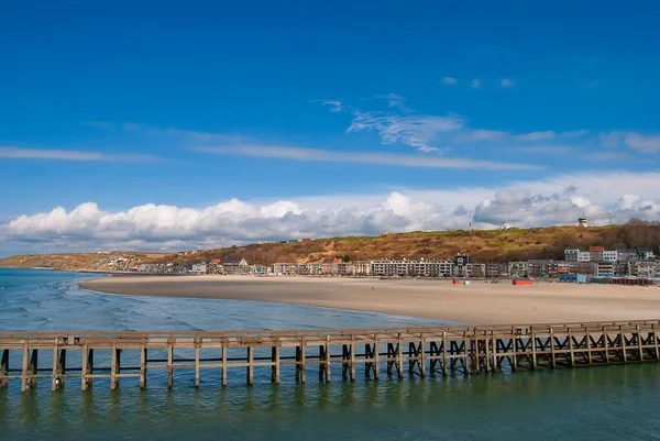 Die Küste Bei Boulonge Sur Mer Nordfrankreich — Stockfoto