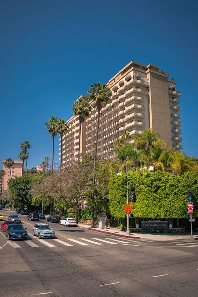 Lujoso Four Seasons Hotel Beverly Hills Los Ángeles — Foto de Stock