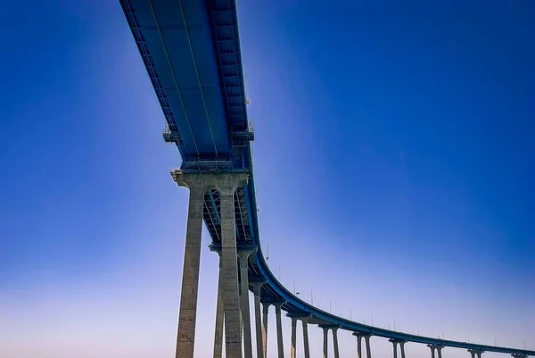 Puente Coronado Que Une San Diego Con Ciudad Turística Coronado —  Fotos de Stock