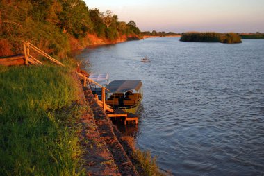 The Rufiji River in the Selous Game Reserve, Tanzania clipart