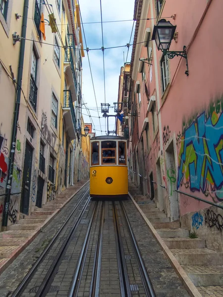 Funiculaire Bica Acsensor Bica Lisbonne Portugal — Photo