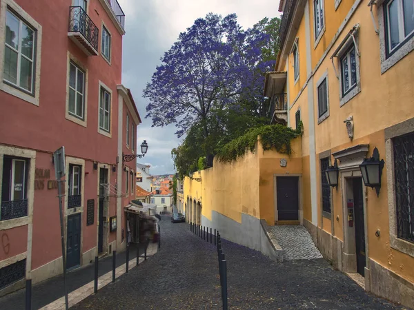 Pittoreske Straten Van Lissabon Portugal Stockfoto