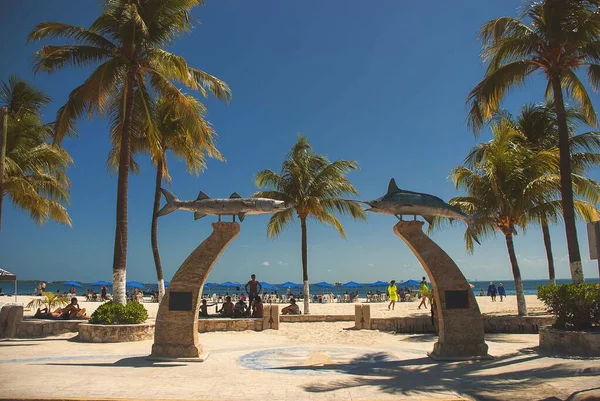 Das Centro Playa Von Isla Mujeres Der Nähe Von Cancun — Stockfoto