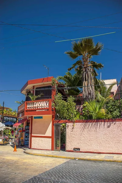 Teren Centro Playa Isla Mujeres Pobliżu Cancun Meksyk — Zdjęcie stockowe