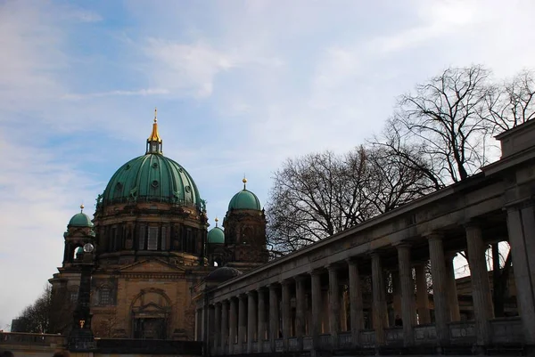 Katedra Berlińska Kościół Ewangelicko Parafialny Berlinie Niemcy — Zdjęcie stockowe
