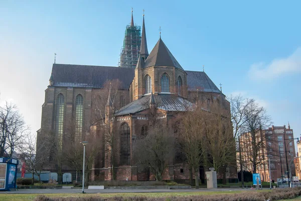 Iglesia Santa María Rostock Alemania — Foto de Stock