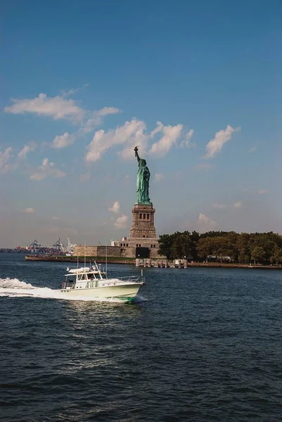 Statue Liberté Sur Île Liberté New York — Photo