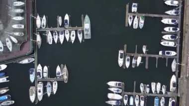 Ipswich, Suffolk, İngiltere 'deki Islak Rıhtım' ın insansız hava aracı görüntüleri.