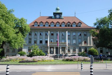 Enerji şirketi BKW 'nin Viktoriaplatz, Bern, İsviçre