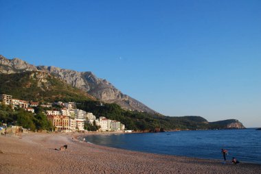 Karadağ 'ın Sveti Stefan plajı