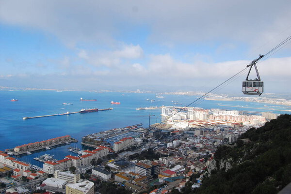 Вид на Гибралтарский порт