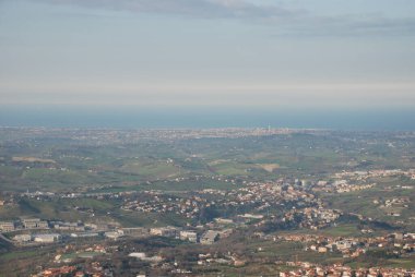 Monte Titano, San Marino 'dan görüntü