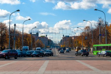 Beyaz Rusya, Minsk 'te bir cadde.