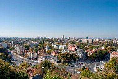 Bulgaristan 'ın Filibe kentinde panoramik bir manzara