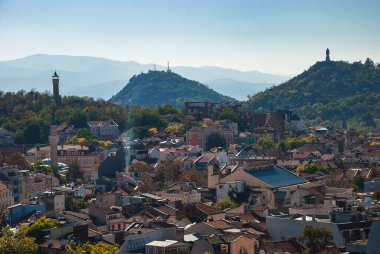 Bulgaristan 'ın Filibe kentinde panoramik bir manzara