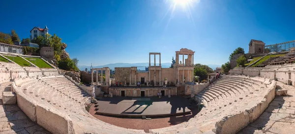 Ancient Theatre Philippopolis Římské Divadlo Plovdivu Bulharsko — Stock fotografie