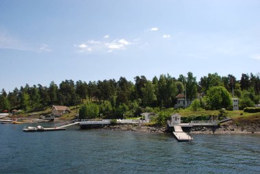 Norveç 'in Oslofjord şehrinde güzel bir yaz günü