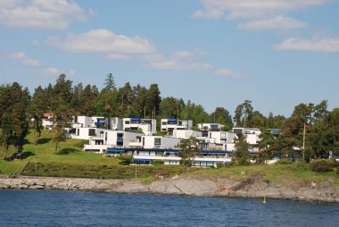 Norveç 'in Oslofjord şehrinde güzel bir yaz günü
