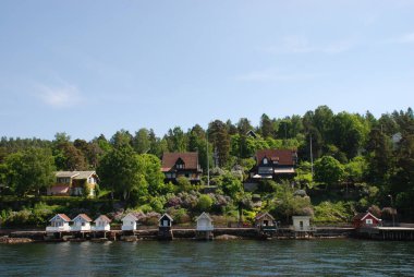 Norveç 'in Oslofjord şehrinde güzel bir yaz günü