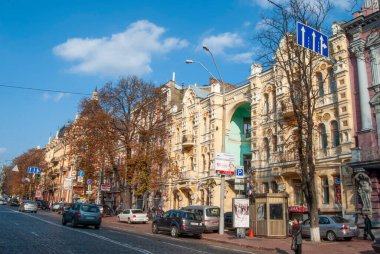 Ukrayna, Kiev 'in kalbinde işlek bir cadde