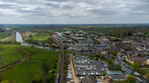 Rivière Great Ouse Traversant Ville Ely Dans Cambridgeshire Royaume Uni — Photo